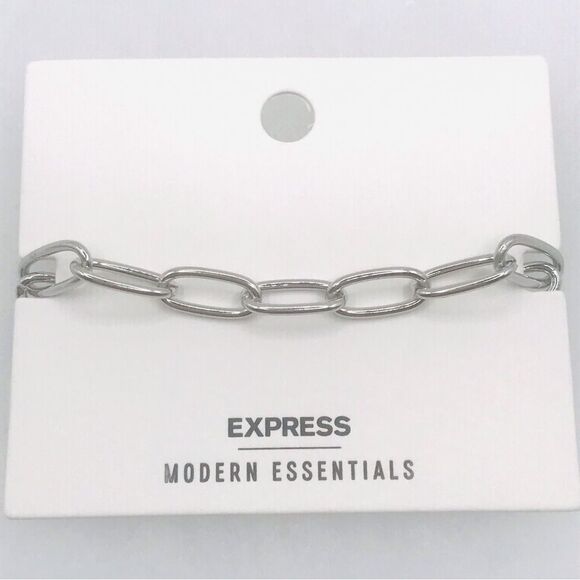 Express Silver Chain Link Bracelet - Picture 1 of 5
